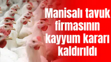 Manisalı tavuk firmasının kayyum kararı kaldırıldı
