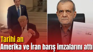 Amerika ve İran barış imzalarını attı