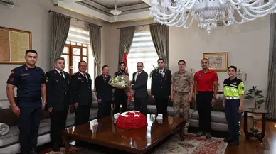 Tuğgeneral İlhan Şen'den Vali Özkan'a ziyaret