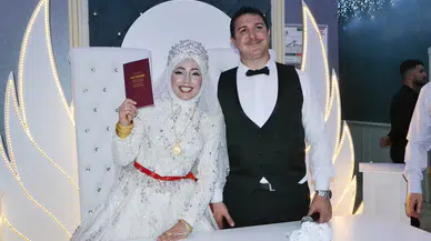 Elif ile Hakan mutluluğa "evet" dedi