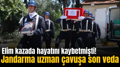 Elim kazada hayatını kaybetmişti! Jandarma uzman avuşa son veda