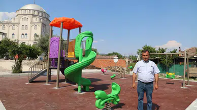 Seyitoba Mahallesi'ndeki çocuk oyun parkı yenilendi