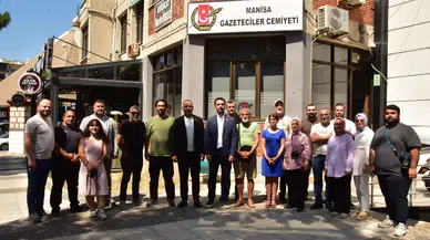 Manisa Büyükşehir Belediyesinden Gazeteciler Cemiyetine ziyaret