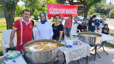 Güzelyurt mahallesi vatandaşlarından aşure hayrı