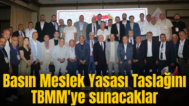 Basın Meslek Yasası Taslağını TBMM'ye sunacaklar