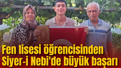 Fen lisesi öğrencisinden Siyer-i Nebi'de büyük başarı: Kutsal topraklara gidecek