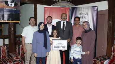 Manisalı minik ressamın resmi ile Türkiye birincisi oldu