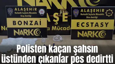 Polisten kaçan şahsın üstünden çıkanlar pes dedirtti