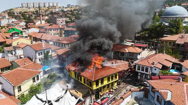 Odunpazarı Evleri'nde korkutan yangın