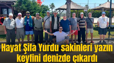 Hayat Şifa Yurdu sakinleri yazın keyfini denizde çıkardı