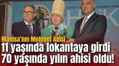 11 yaşında lokantaya girdi 70 yaşında yılın ahisi oldu! Manisa’nın Mehmet Abisi