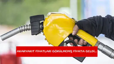 Akaryakıt fiyatları görülmemiş fiyata geldi...