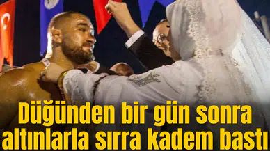 Düğünden bir gün sonra altınlarla sırra kadem bastı