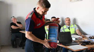 Manisa'da iş güvenliği eğitimi ve tatbikat programı düzenlendi
