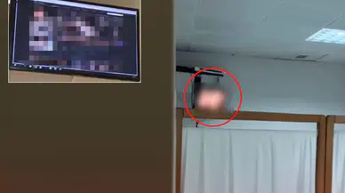 Düzce Üniversite hastanesinde tartışma yaratan götüntü