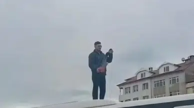 Tüp kamyonunda korkutan patlama