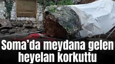 Soma'da yürekleri ağza getiren heyelan