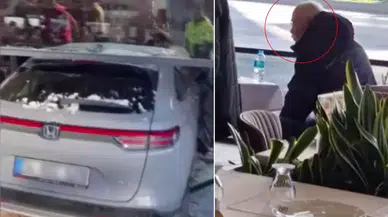 Ünlü sanatçı kullandığı araçla restorana daldı!