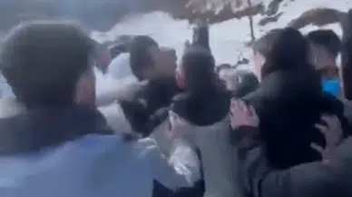 Kayak merkezinde vatandaşlara saldırı