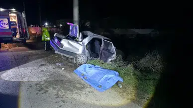 Manisa'da feci kaza: 1 ölü, 2 yaralı