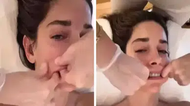Ünlü oyuncu ağzının içine masaj yaptırdı