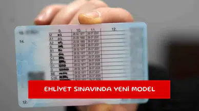 Ehliyet sınavında yeni model