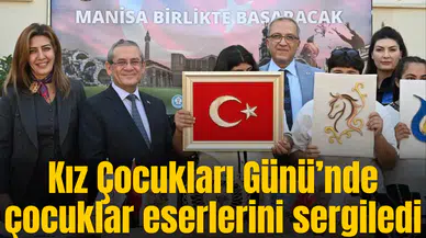 Kız Çocukları Günü’nde çocuklar eserlerini sergiledi