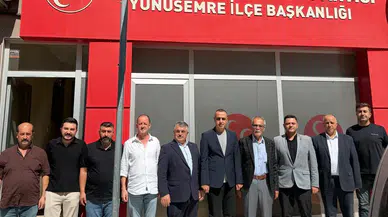 Kamyoncular Kooperatifi’nden MHP Yunusemre’ye hayırlı olsun ziyareti