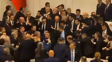 Akın Gürlek'in yemin töreninde Meclis birbirine girdi