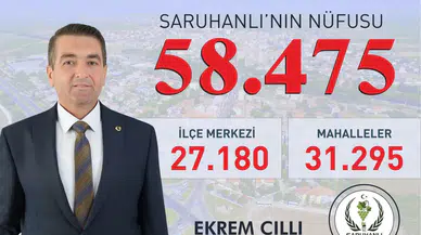 Saruhanlı’nın nüfusu yükseldi