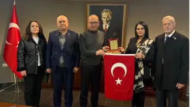 Manisa Şehit Aileleri ve Gaziler Derneği’nden Başkan Akın’a ziyaret