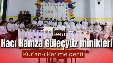 Hacı Hamza Güleçyüz öğrencileri Kur’an-ı Kerime geçti
