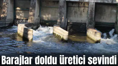 Barajlar doldu üretici sevindi