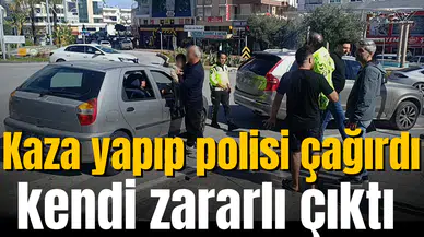 Kaza yapıp polisi çağırdı, kendi zararlı çıktı