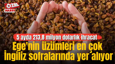 Ege'nin üzümleri en çok İngiliz sofralarında yer alıyor