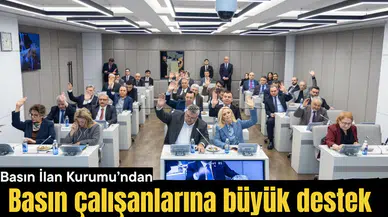 Basın çalışanlarına büyük destek