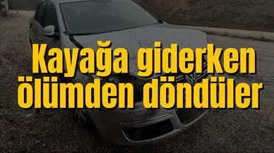 Kayağa giderken ölümden döndüler