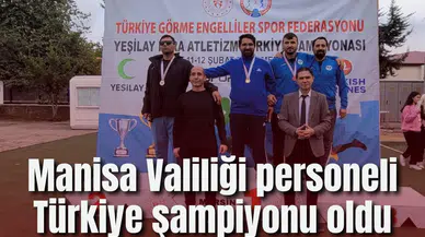 Manisa Valiliği personeli Türkiye şampiyonu oldu