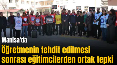 Öğretmenin tehdit edilmesi sonrası eğitimcilerden ortak tepki