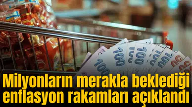 Milyonların merakla beklediği enflasyon rakamları açıklandı