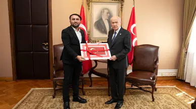 Turgutlulu gazeteciden MHP Genel Başkanı Bahçeli'ye ziyaret