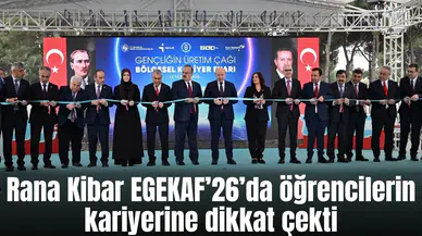 Rana Kibar EGEKAF’26’da öğrencilerin kariyerine dikkat çekti