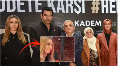 KADEM'in lansmanına katılan Sinem Kobal'ın tavırları olay oldu