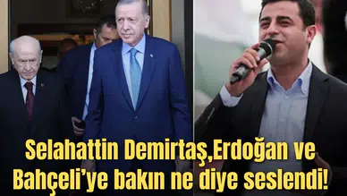 Selahattin Demirtaş'tan Erdoğan, Bahçeli ve Öcalan'a çağrı