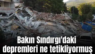 Bakın Sındırgı'daki depremleri ne tetikliyormuş