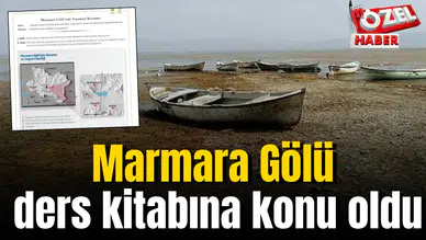 Marmara Gölü ders kitabına konu oldu