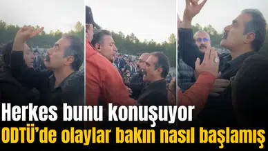 ODTÜ'nün bahar şenlğinde olaylar bakın nasıl başlamış