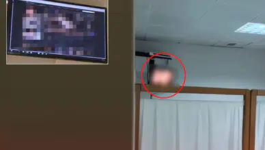 Düzce Üniversite hastanesinde tartışma yaratan götüntü