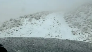 Nemrut Kalderası beyaza büründü