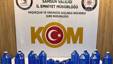 Onlarca litre etil alkol ele geçirildi